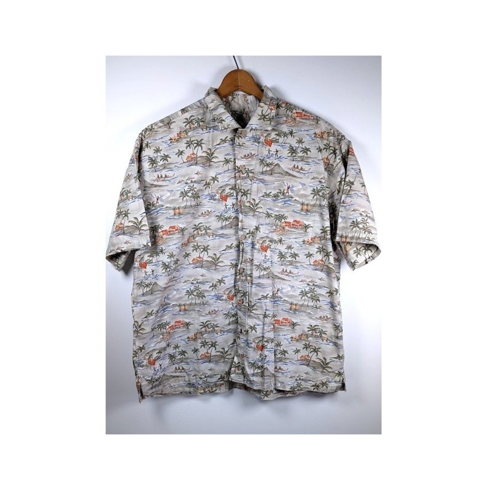 Batik Bay Hawaiian Button Front Shirt‎ Mens XXL Aloha Tropical Vacation Resort